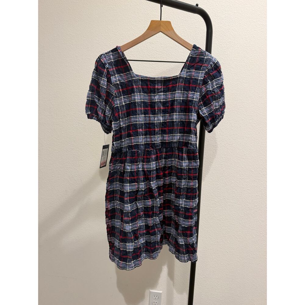 New girls Tommy Hilfiger seersucker navy dress sz 16 - Picture 4 of 4